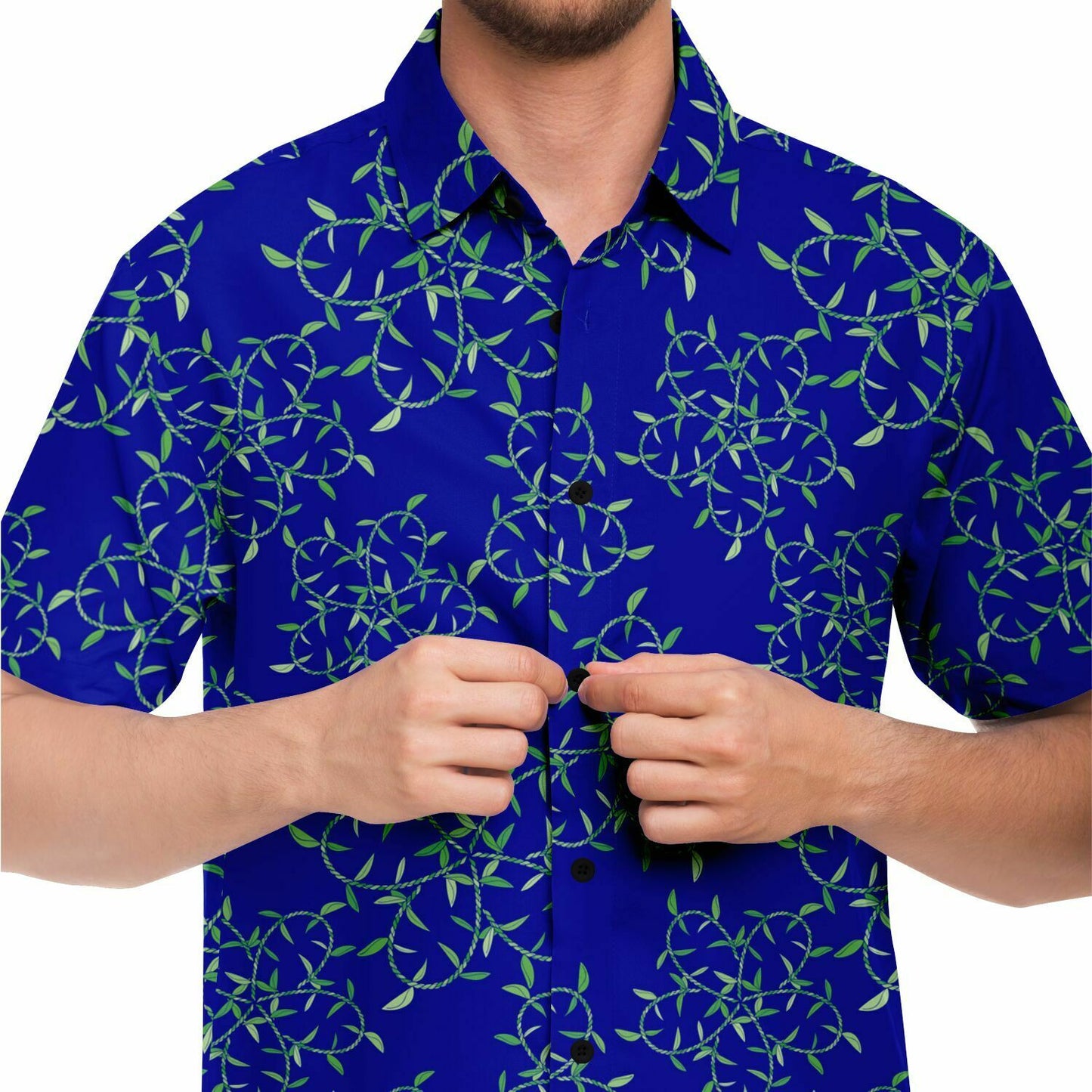 Ti Leaf Lei Flower Aloha Shirt