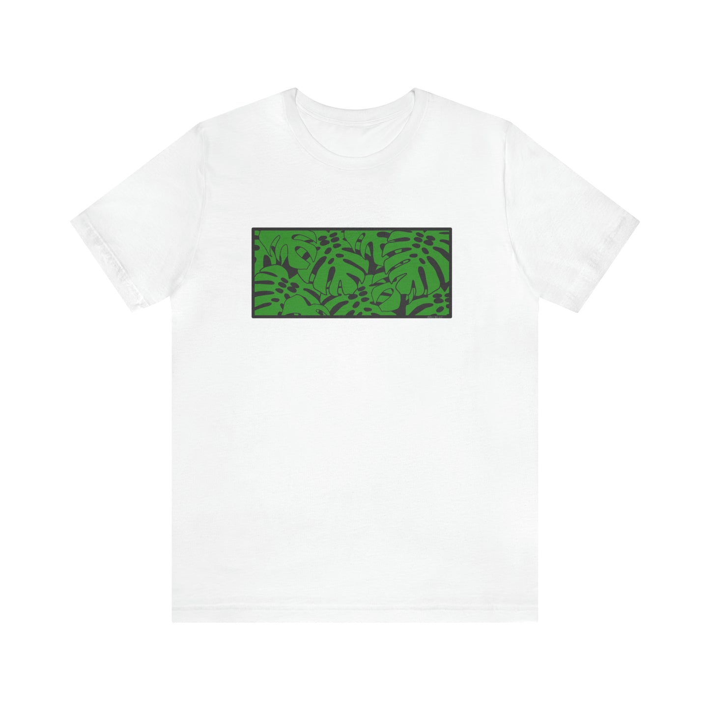 Monstera Leaf T-Shirt - Block Print Inspired