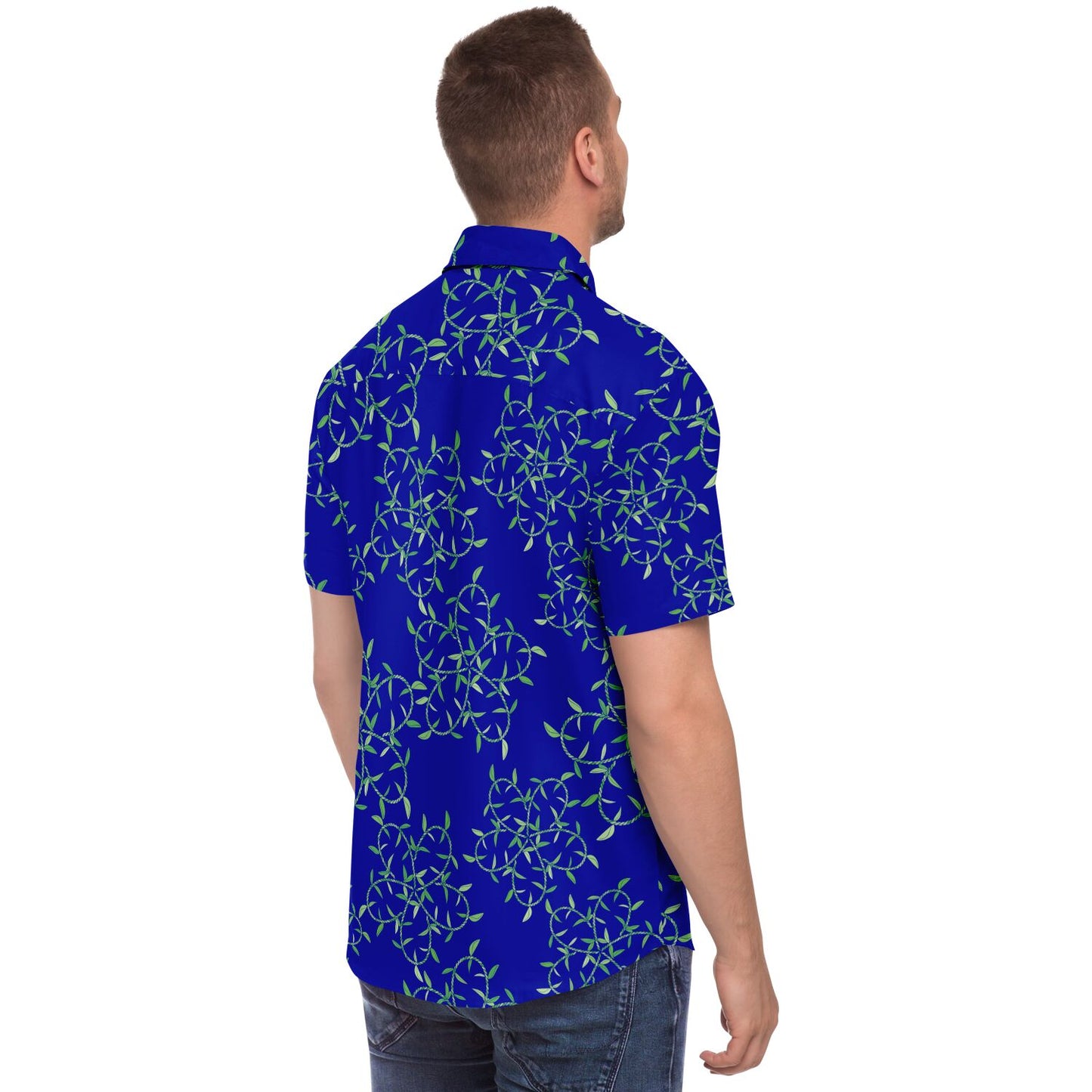 Ti Leaf Lei Flower Aloha Shirt