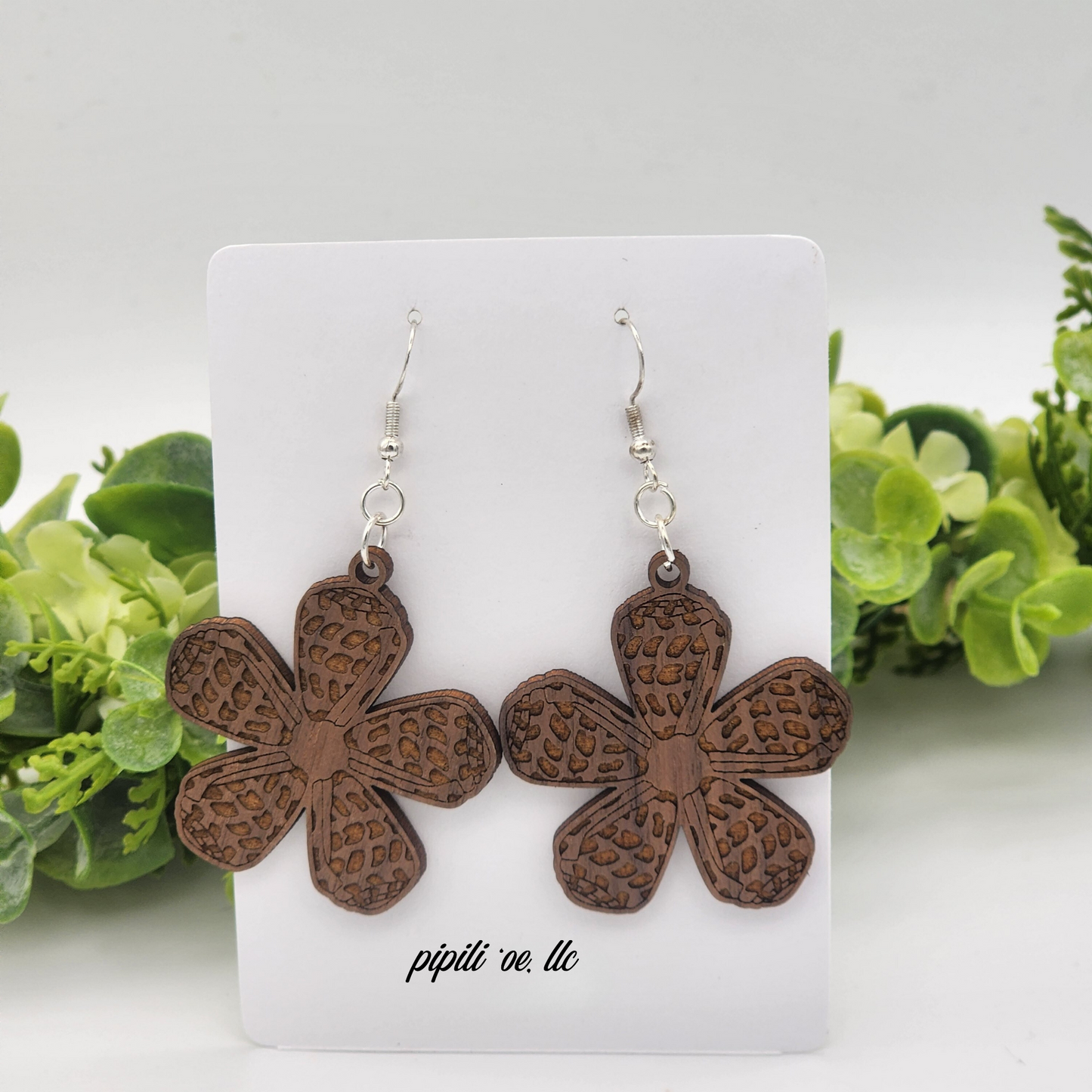 Cone Shell Flower Earrings