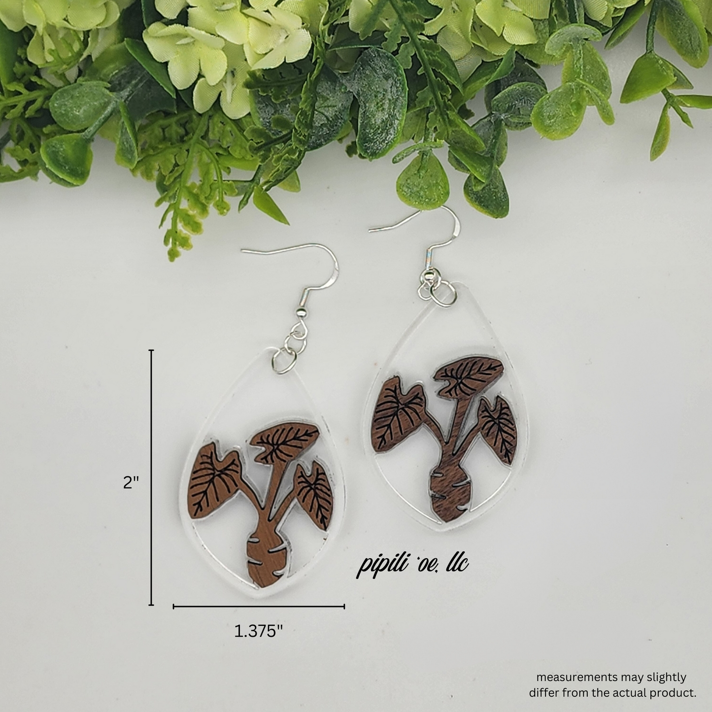 Kalo (Taro) Plant Earring