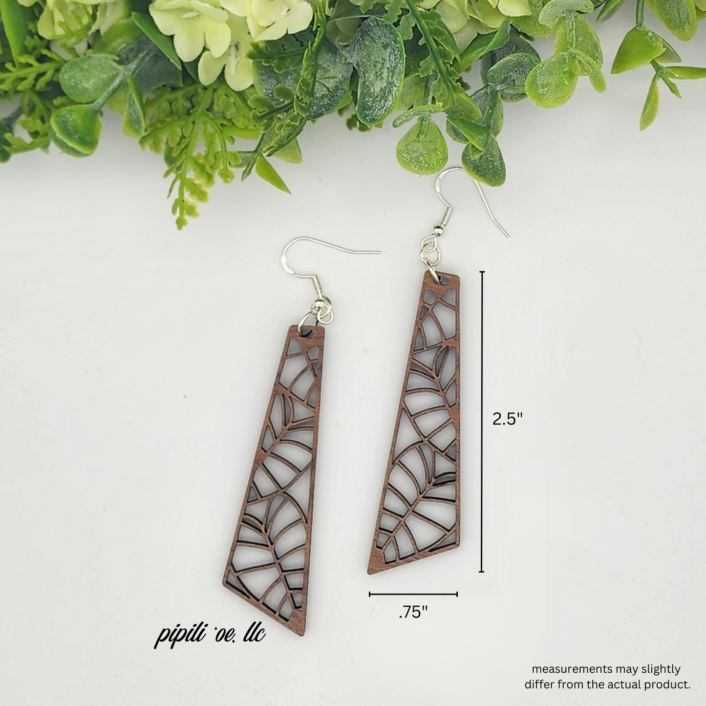 Kalo (Taro) Leaf Earrings