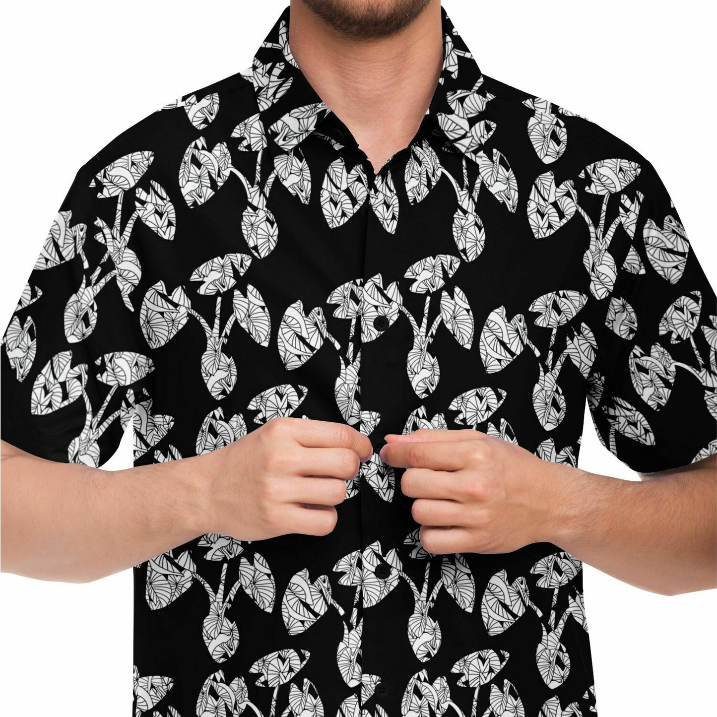 Kalo Print Aloha Shirt