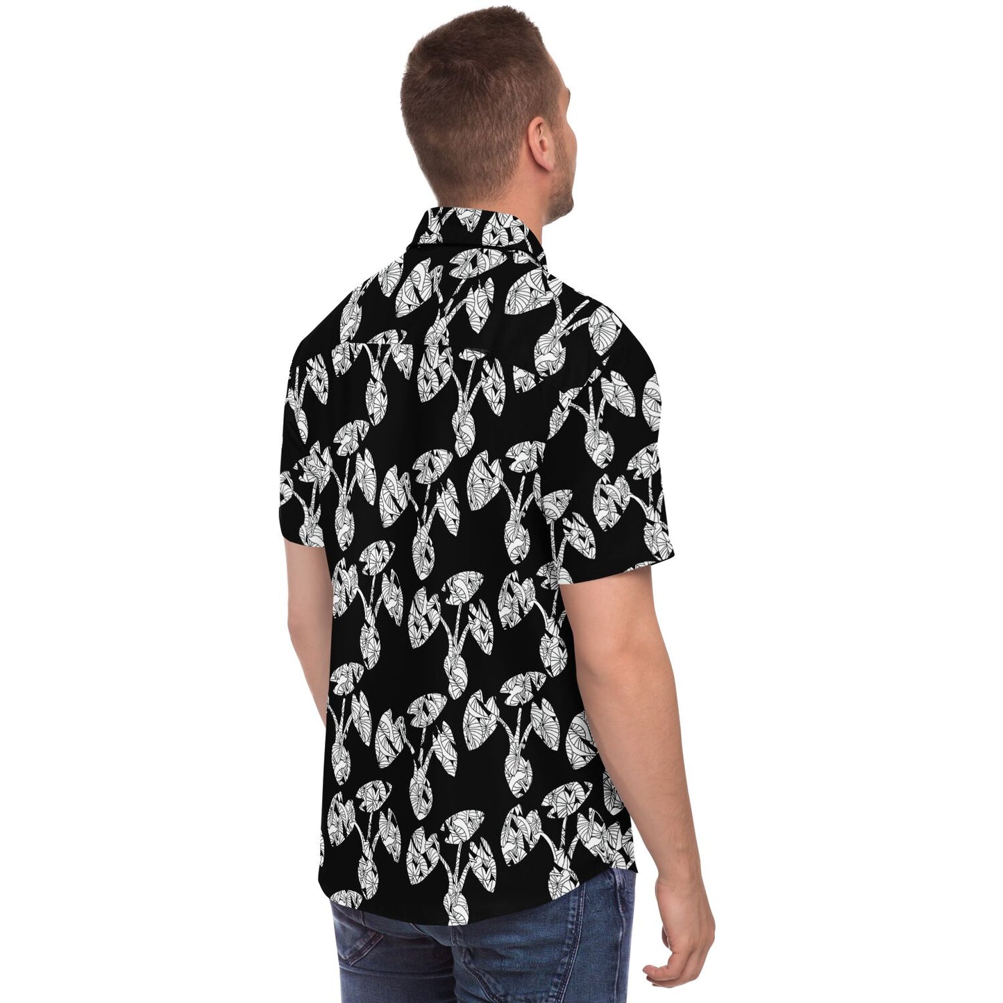 Kalo Print Aloha Shirt